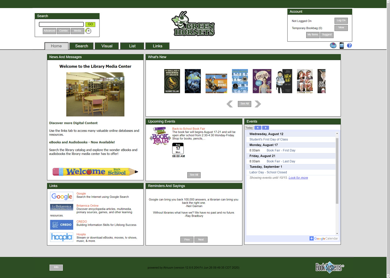 Atriuum Integrated Library System | Book Systems, Inc.