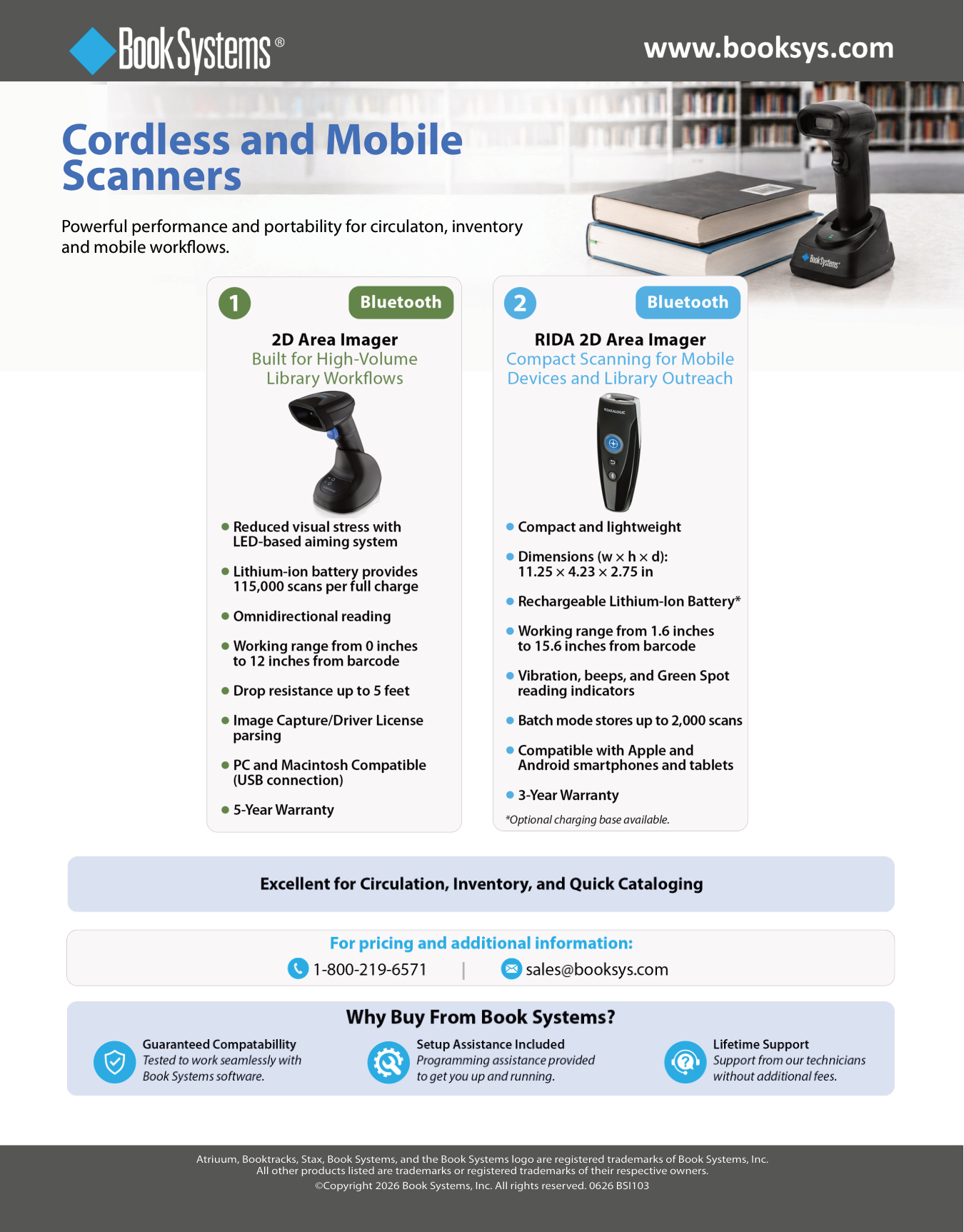 Cordless and Stationary Scanners brochure