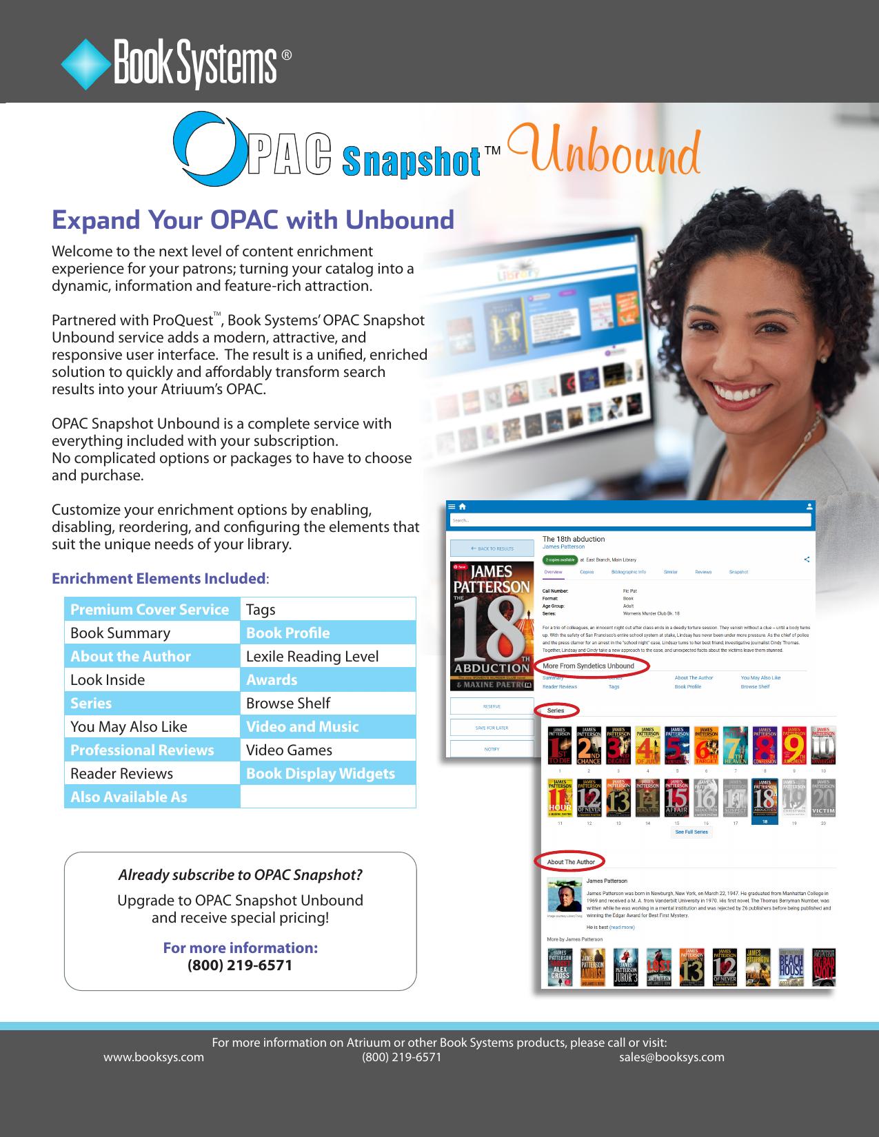 OPAC Snapshot Unbound brochure