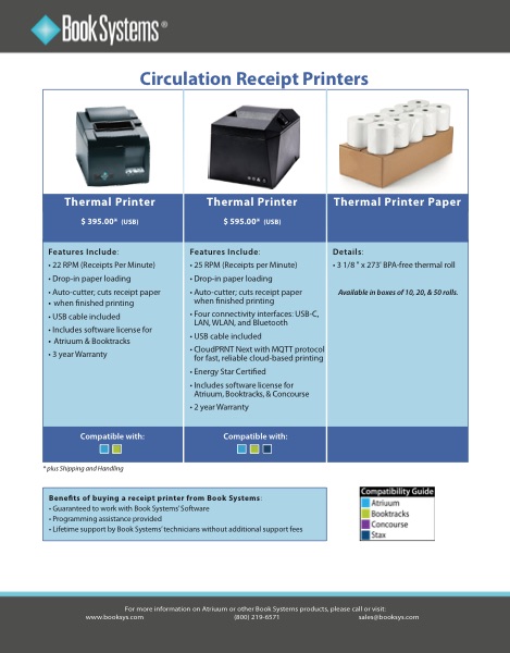 Receipt Printers brochure